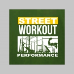 Street Workout Performance mikina s kapucou stiahnutelnou šnúrkami a klokankovým vreckom vpredu 